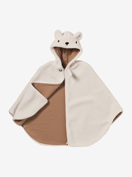 Poncho 18-36 mois pour siège auto & porte bébé beige+cappuccino+écru 10 - vertbaudet enfant 