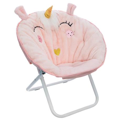 Fauteuil enfant pliant - licorne Blanc 1 - vertbaudet enfant 