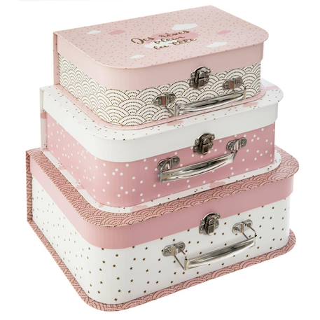 Set de 3 valisettes enfant - douceur Multicolore 1 - vertbaudet enfant 