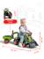 Porteur tractopelle claas 1er âge avec roues silencieuses, excavatrice et remorque Vert claas 6 - vertbaudet enfant 