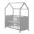Lit bébé cabane en bois fsc® - lit cododo convertible en canapé Blanc+Taupe - gris 7 - vertbaudet enfant 