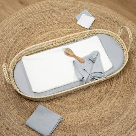 Set panier à langer : panier + matelas + drap-housse + tapis de change jeanne Beige+Blanc+Bleu+Camel+Gris+Rose+Terracotta+Vert de gris 19 - vertbaudet enfant 
