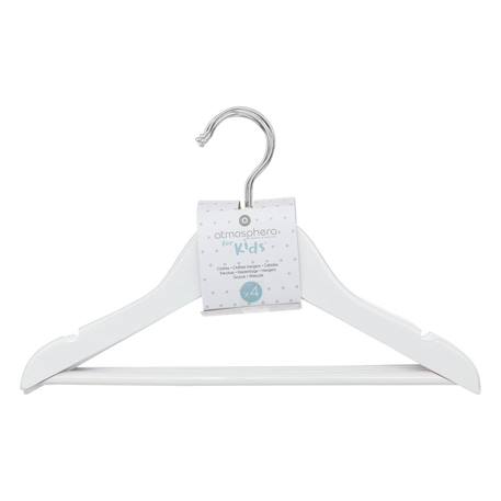 Lot de 4 cintres enfant - indy Blanc+Marron 2 - vertbaudet enfant 