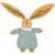 Peluche hochet lapin nid d'ange marinière (20 cm) Bleu marine, beige+Céladon+Rose poudré+Vieux rose 6 - vertbaudet enfant 