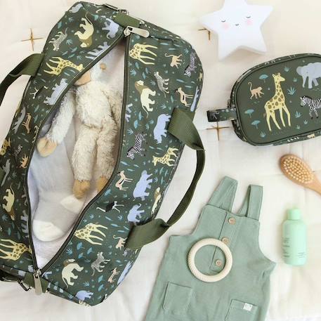 Sac de voyage savane Vert, écru, jaune 5 - vertbaudet enfant 