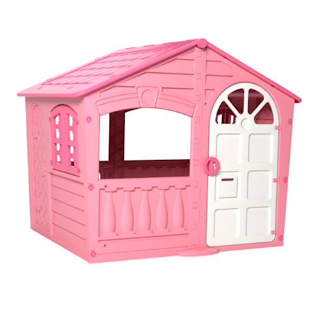 Maisonnette cabane barbe à papa plastique Rose 1 - vertbaudet enfant 