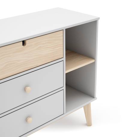 Commode estefania Blanc+Vert 4 - vertbaudet enfant 