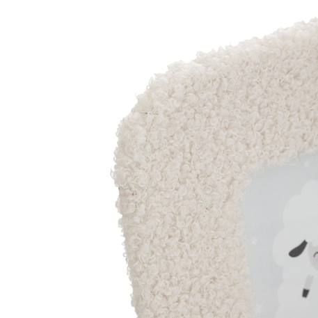 Cadre photo en tissu bouclette - neela Blanc 2 - vertbaudet enfant 