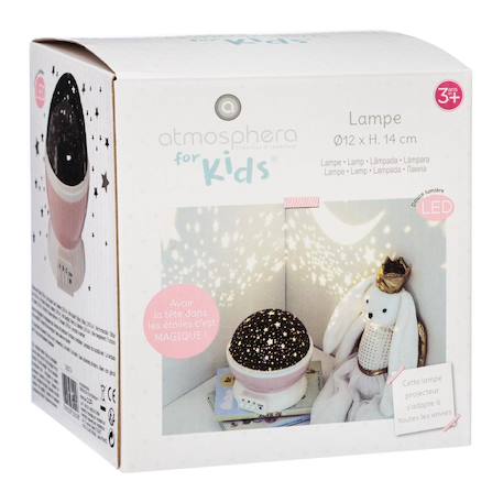 Veilleuse enfant - projecteur Gris+Rose 7 - vertbaudet enfant 