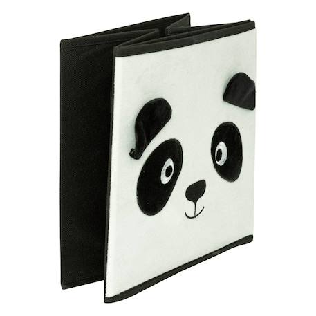 Panier de rangement pliable lion - joey Beige+Bleu+Gris+Jaune Lion+Noir et blanc 25 - vertbaudet enfant 