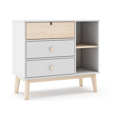 Commode estefania Blanc+Vert 5 - vertbaudet enfant 