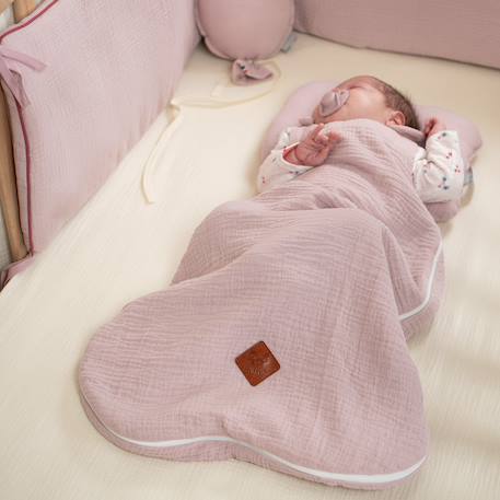 Gigoteuse d'été tog 0,5 en gaze de coton jeanne Beige+Blanc+Blanc à pois or+Bleu ciel+Camel+Écru+Gris clair+Rose+Terracotta+Vert de gris 33 - vertbaudet enfant 