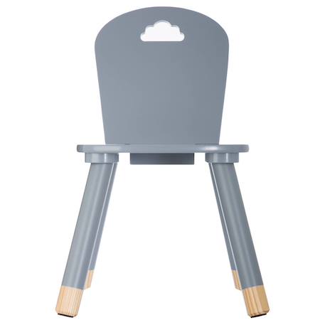 Chaise enfant - douceur Blanc+Blanc - étoile+Gris 15 - vertbaudet enfant 