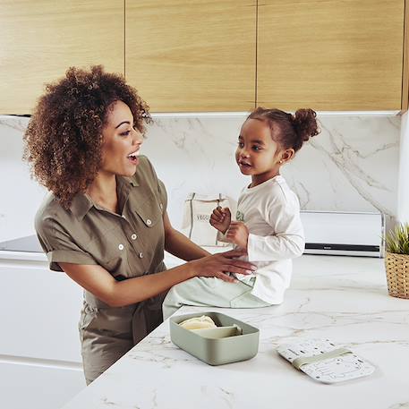 Boîte à lunch enfant en matériau bio naturlunch fr Vert 4 - vertbaudet enfant 