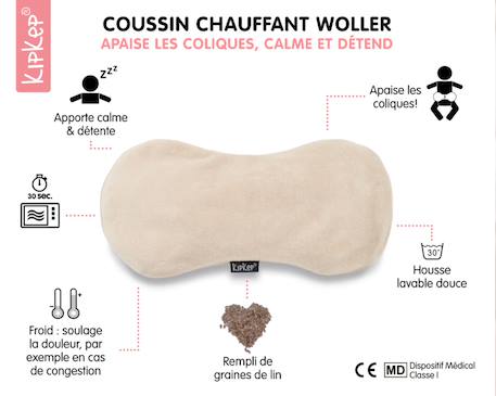 Bouillotte sèche déhoussable aux graines de lin - cookie Beige 4 - vertbaudet enfant 