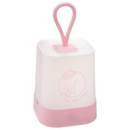 Veilleuse sur batterie h.16cm silicone avec poignée Bleu+Gris+Rose 12 - vertbaudet enfant 