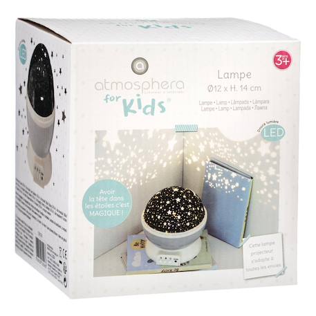 Veilleuse enfant - projecteur Gris+Rose 2 - vertbaudet enfant 