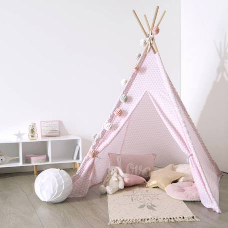 Tipi enfant Gris+Rose 9 - vertbaudet enfant 