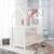 Lit bébé cabane en bois fsc® - lit cododo convertible en canapé Blanc+Taupe - gris 2 - vertbaudet enfant 