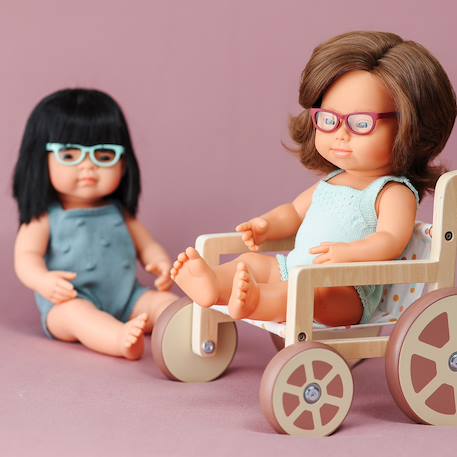 Lunettes turquoise pour poupée Bleu 6 - vertbaudet enfant 