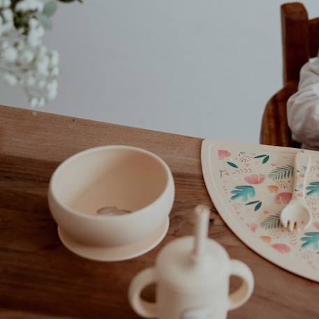 Bol en silicone gnawy le paresseux Beige 6 - vertbaudet enfant 