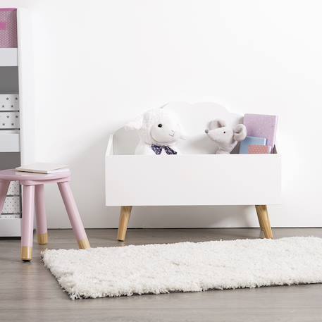 Coffre enfant nuage - douceur Blanc 4 - vertbaudet enfant 