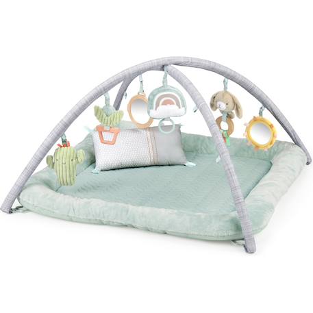 Tapis d'éveil calm springs Vert d'eau, jaune, bleu 1 - vertbaudet enfant 