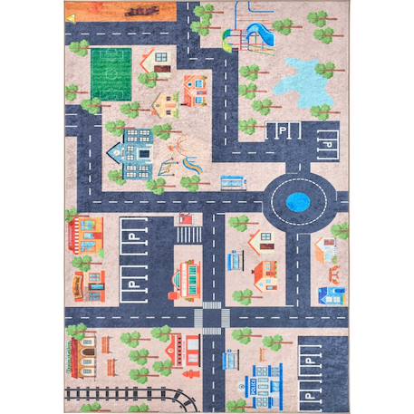 Tapis enfant circuit Beige 1 - vertbaudet enfant 
