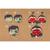 Kit de maquillage 3 couleurs pirate et coccinelle Noir/blanc/rouge 2 - vertbaudet enfant 