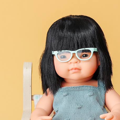 Lunettes turquoise pour poupée Bleu 2 - vertbaudet enfant 