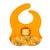 Bavoir récupérateur en silicone animaux Orange+Rose+Vert+Vert paon 6 - vertbaudet enfant 