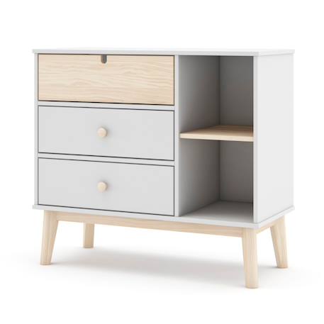 Commode estefania Blanc+Vert 6 - vertbaudet enfant 