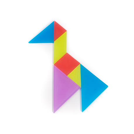 Translucent tangram Bleu 2 - vertbaudet enfant 