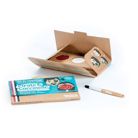 Kit de maquillage 3 couleurs pirate et coccinelle Noir/blanc/rouge 5 - vertbaudet enfant 