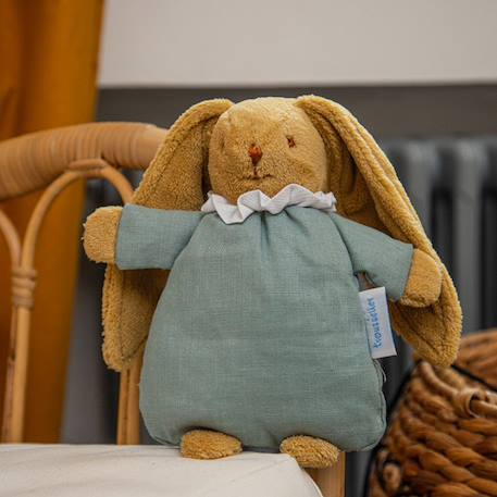 Peluche hochet lapin nid d'ange marinière (20 cm) Bleu marine, beige+Céladon+Rose poudré+Vieux rose 10 - vertbaudet enfant 