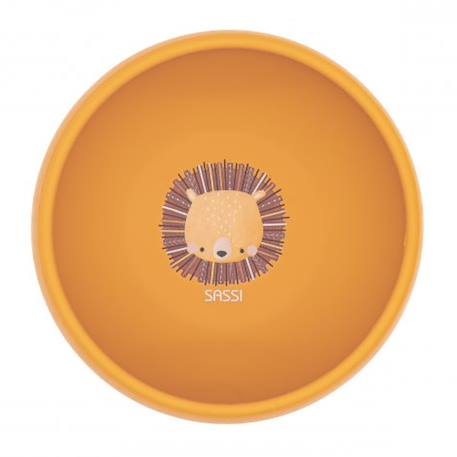 Bol en silicone avec ventouse animaux Orange+Rose+Vert+Vert paon 1 - vertbaudet enfant 