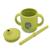 Gobelet en silicone avec poignées et paille animaux Beige+Bleu+Orange+Rose+Vert+Vert paon 25 - vertbaudet enfant 