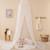 Ciel de lit gaze de coton - lili Blanc+Bleu gris+Marron+Rose+Rose moyen+Vert 4 - vertbaudet enfant 