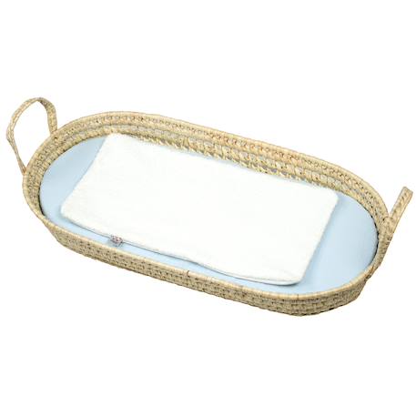Set panier à langer : panier + matelas + drap-housse + tapis de change jeanne Beige+Blanc+Bleu+Camel+Gris+Rose+Terracotta+Vert de gris 10 - vertbaudet enfant 