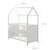 Lit bébé cabane en bois fsc® - lit cododo convertible en canapé Blanc+Taupe - gris 6 - vertbaudet enfant 