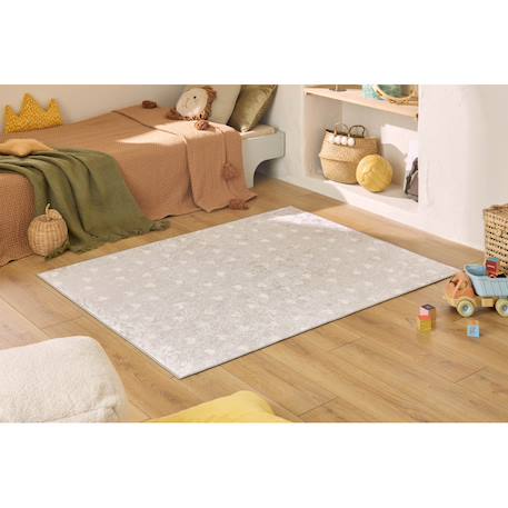 Tapis enfant happy - motif cœur Beige 2 - vertbaudet enfant 