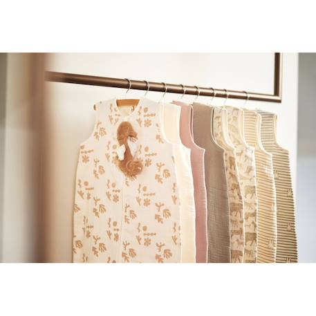 Gigoteuse légère en gaze de coton animals olive green (6-18 mois) Nougat+Vert olive 3 - vertbaudet enfant 
