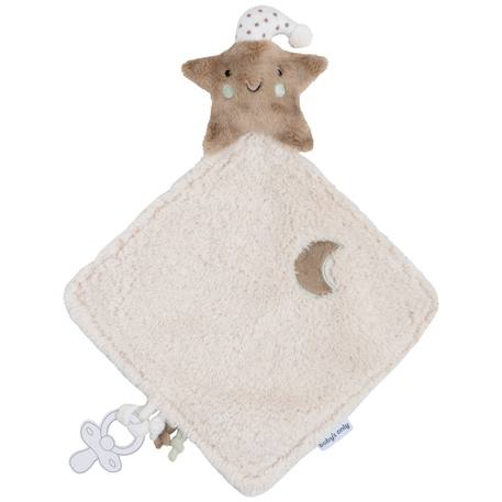 Doudou attache sucette heaven clay-warm linen Beige, marron, noir 1 - vertbaudet enfant 
