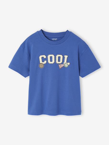 T-shirt garçon imprimé devant bleu 2 - vertbaudet enfant 