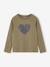 Tee-shirt fantaisie fille écru+olive 4 - vertbaudet enfant 