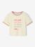 T-shirt fille à message manches courtes fille écru 2 - vertbaudet enfant 