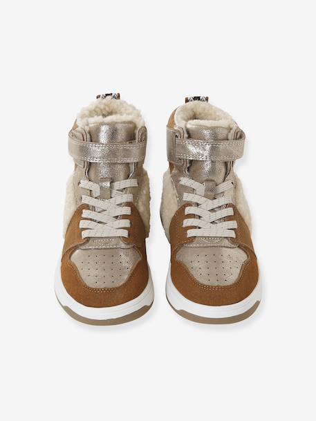 Baskets enfant fille synthétique fourrées camel 4 - vertbaudet enfant 