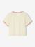 T-shirt fille à message manches courtes fille écru 3 - vertbaudet enfant 