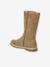 Bottes enfant fille synthétique fourrée zippées camel 3 - vertbaudet enfant 