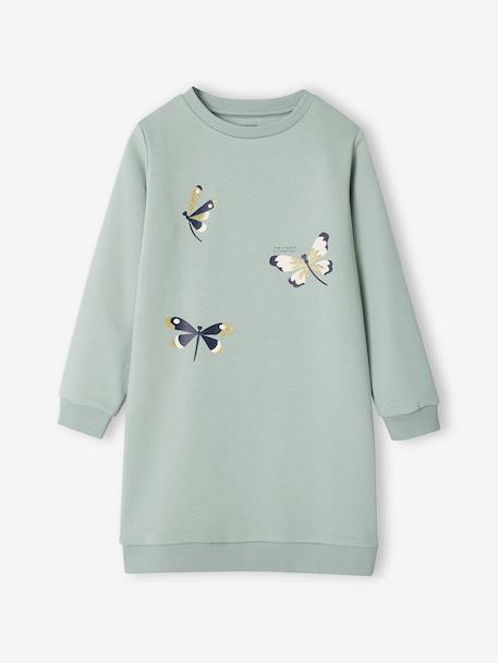 Robe en molleton fille écru+marine+vert sauge 11 - vertbaudet enfant 